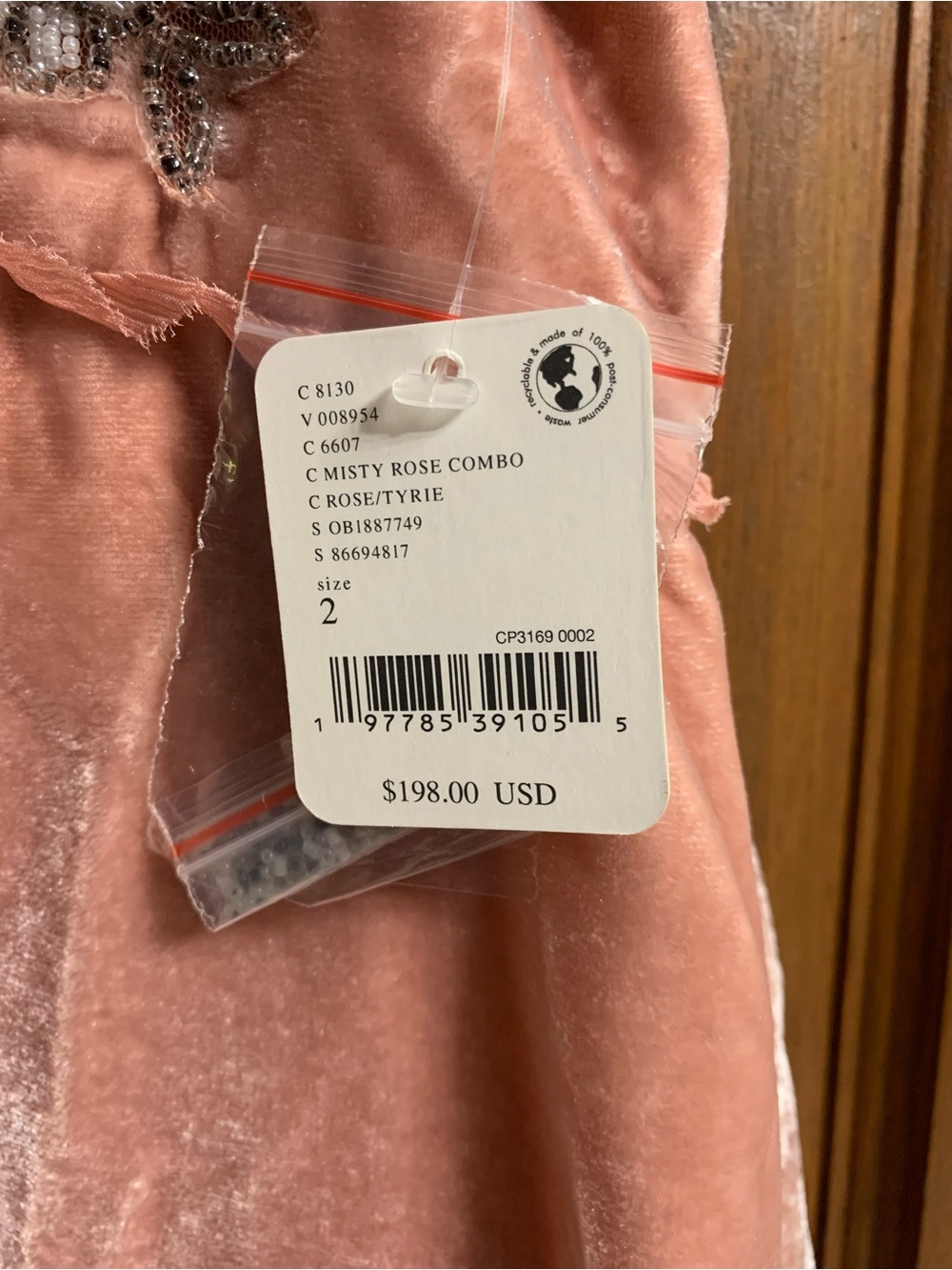 Free People Misty Rose Velvet Mini Dress in Dusty Pink